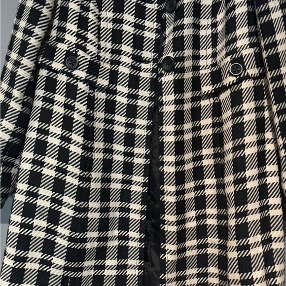 Apt. 9 Monochrome Check Trench Coat - Picture 2 of 12